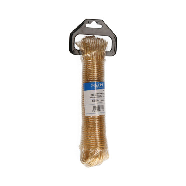MADEJA CABLE ACERO PLASTIFICADO 25m ORO EDM