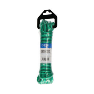 MADEJA PLASTICO REVESTIDO PVC TENDEDERO 10M VERDE EDM