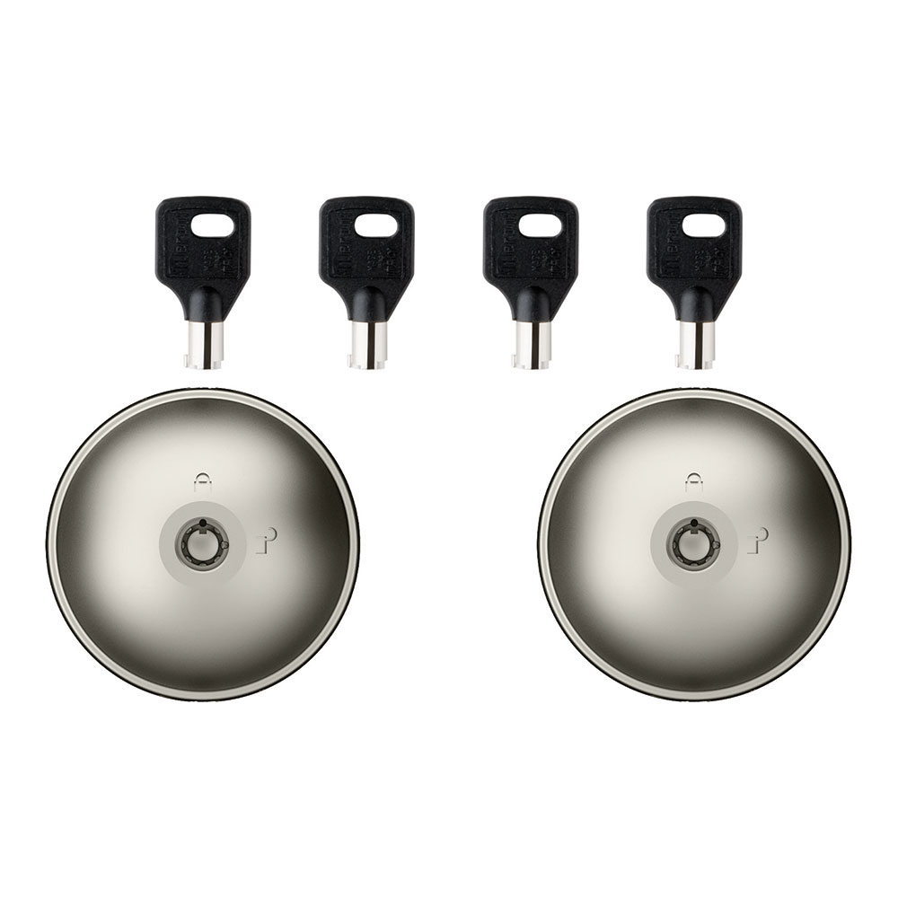 KIT 2 CERRADURAS PARA VEHICULOS UFO2 PUERTA DOBLE 8092332415 MERONI