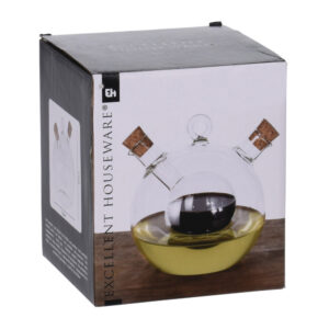 ACEITERA Y VINAGRERA DE CRISTAL 2 EN 1 350ml