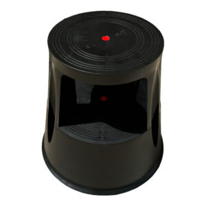 TABURETE ESTABLE MOVIL, NEGRO