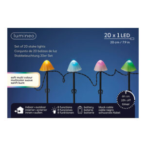ESTACA LED CON FORMA DE SETA MULTICOLOR CON 8 FUNCIONES PARA EXTERIOR 491763