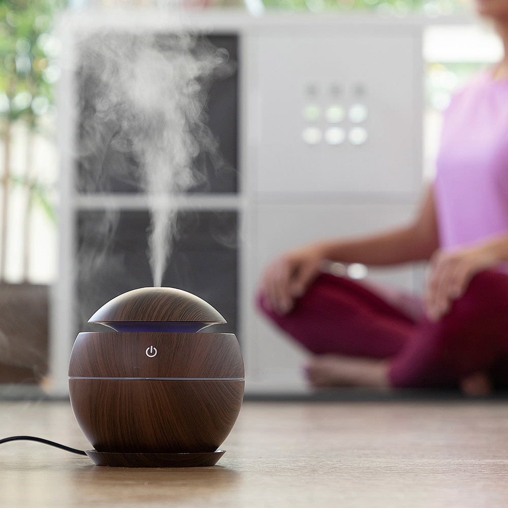 MINI HUMIDIFICADOR DIFUSOR DE AROMAS DARK WALNUT INNOVAGOODS - Imagen 2