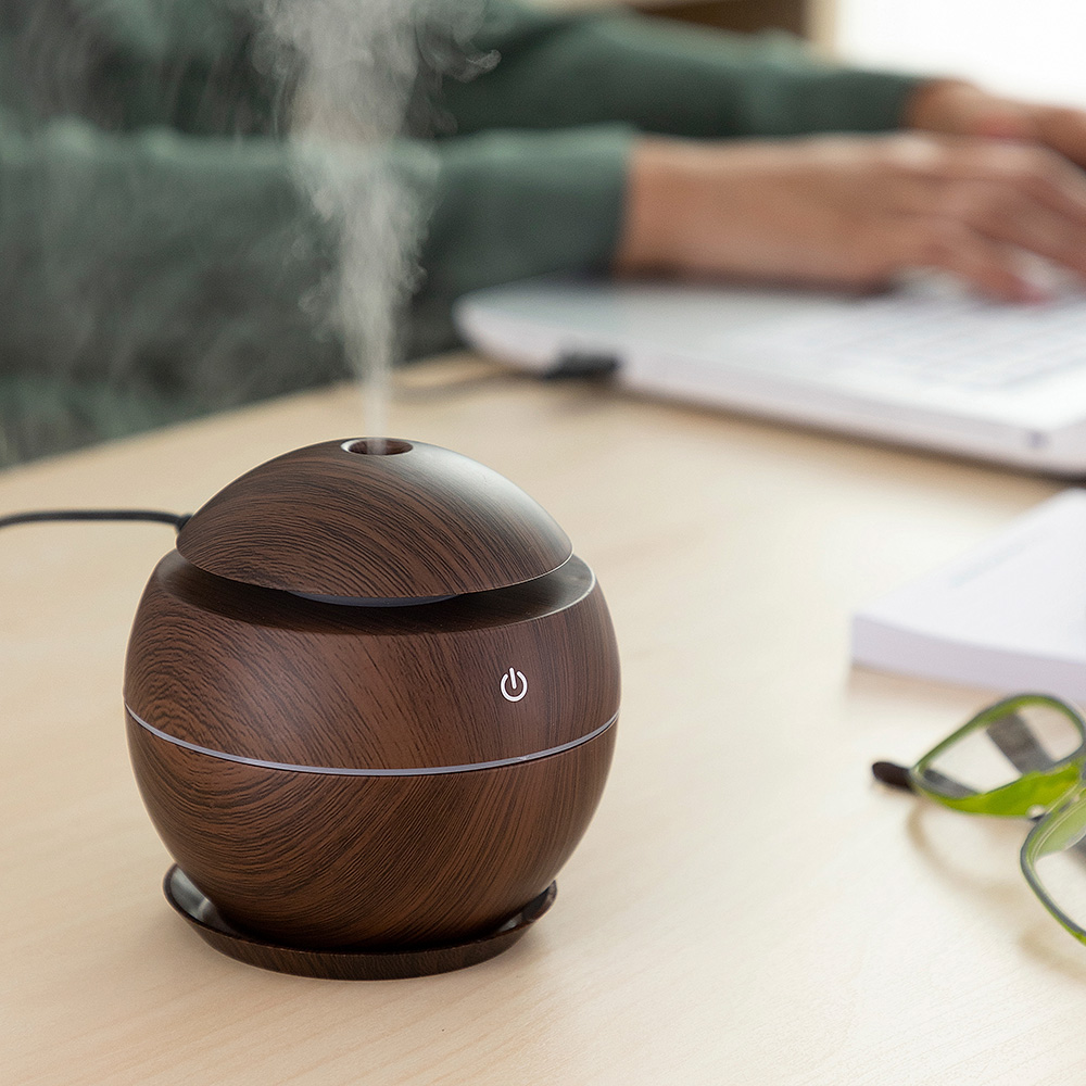 MINI HUMIDIFICADOR DIFUSOR DE AROMAS DARK WALNUT INNOVAGOODS - Imagen 3
