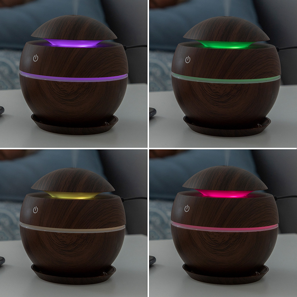 MINI HUMIDIFICADOR DIFUSOR DE AROMAS DARK WALNUT INNOVAGOODS - Imagen 5