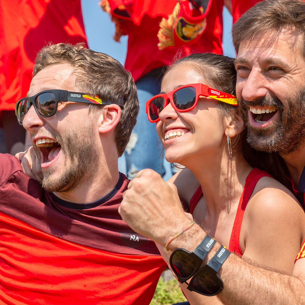 GAFAS DE SOL ENROLLABLES SUNFOLD EUROCOPA SPAIN BLACK INNOVAGOODS - Imagen 3