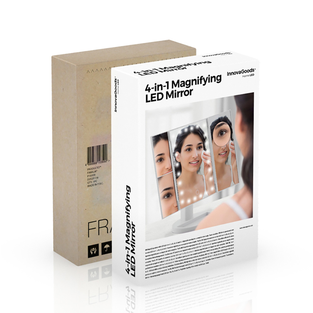 ESPEJO LED DE AUMENTO 4 EN 1 INNOVAGOODS - Imagen 7