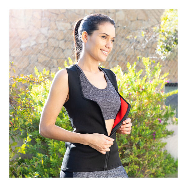 CHALECO DEPORTIVO CON EFECTO SAUNA PARA MUJER VEHEAT XL V0103431 INNOVAGOODS - Imagen 2