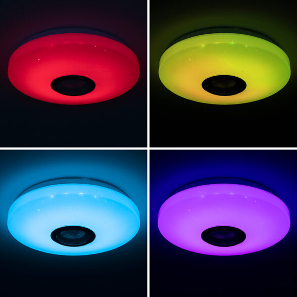 LÁMPARA LED DE TECHO CON ALTAVOZ LUMAVOX V0103688 INNOVAGOODS - Imagen 5