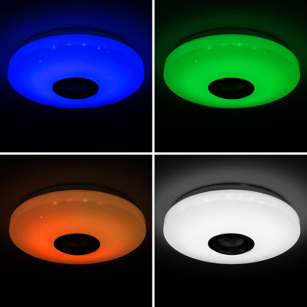 LÁMPARA LED DE TECHO CON ALTAVOZ LUMAVOX V0103688 INNOVAGOODS - Imagen 6