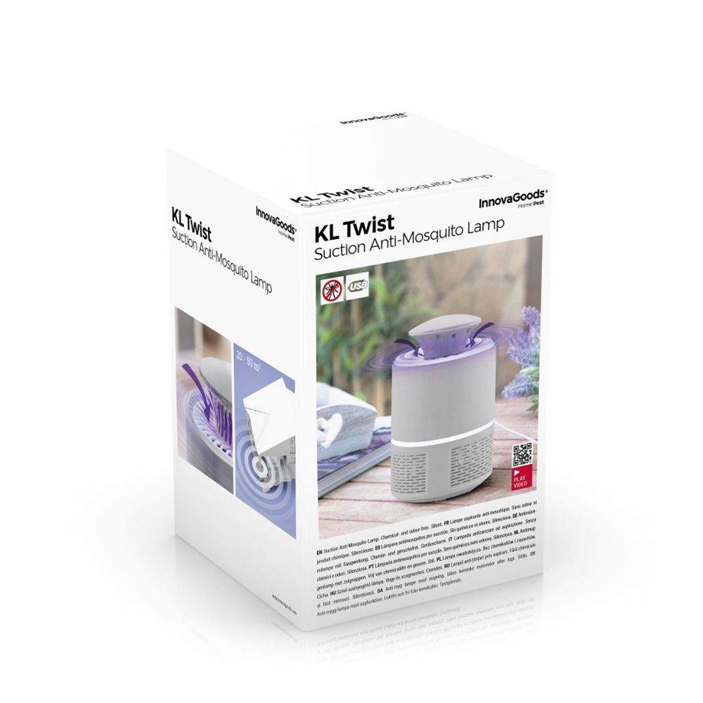 LÁMPARA ANTIMOSQUITOS POR SUCCIÓN KL-TWIST V0103058 INNOVAGOODS - Imagen 2