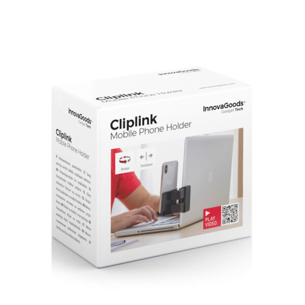 SOPORTE CON PINZA MULTIPOSICIÓN PARA MÓVIL CLIPLINK V0103214 INNOVAGOODS - Imagen 2
