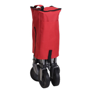 CARRO DE PLAYA PLEGABLE 79x107x54cm COLOR ROJO