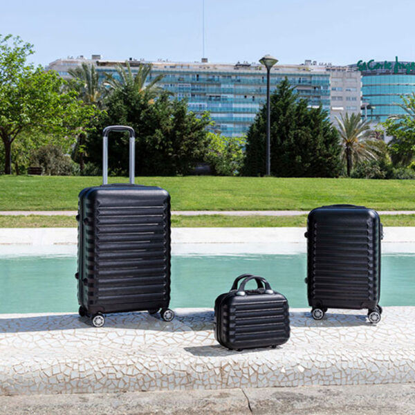SET DE MALETAS 3 PIEZAS NEGRO UPFLY 53cm,63c y,31cm 1200497 NUMADA - Imagen 6