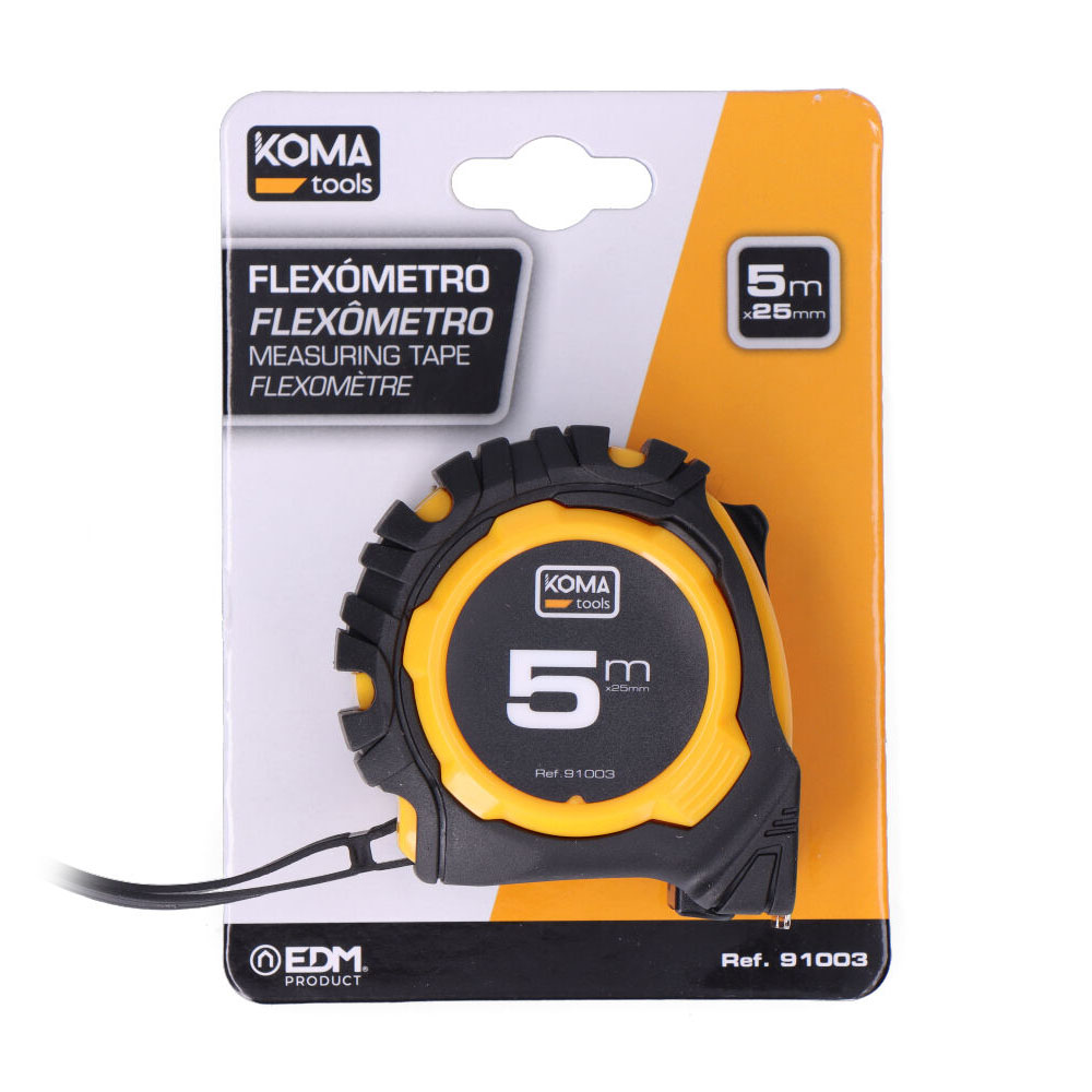 FLEXÓMETRO 5m x 25mm ABS STANDARD KOMA TOOLS - Imagen 4