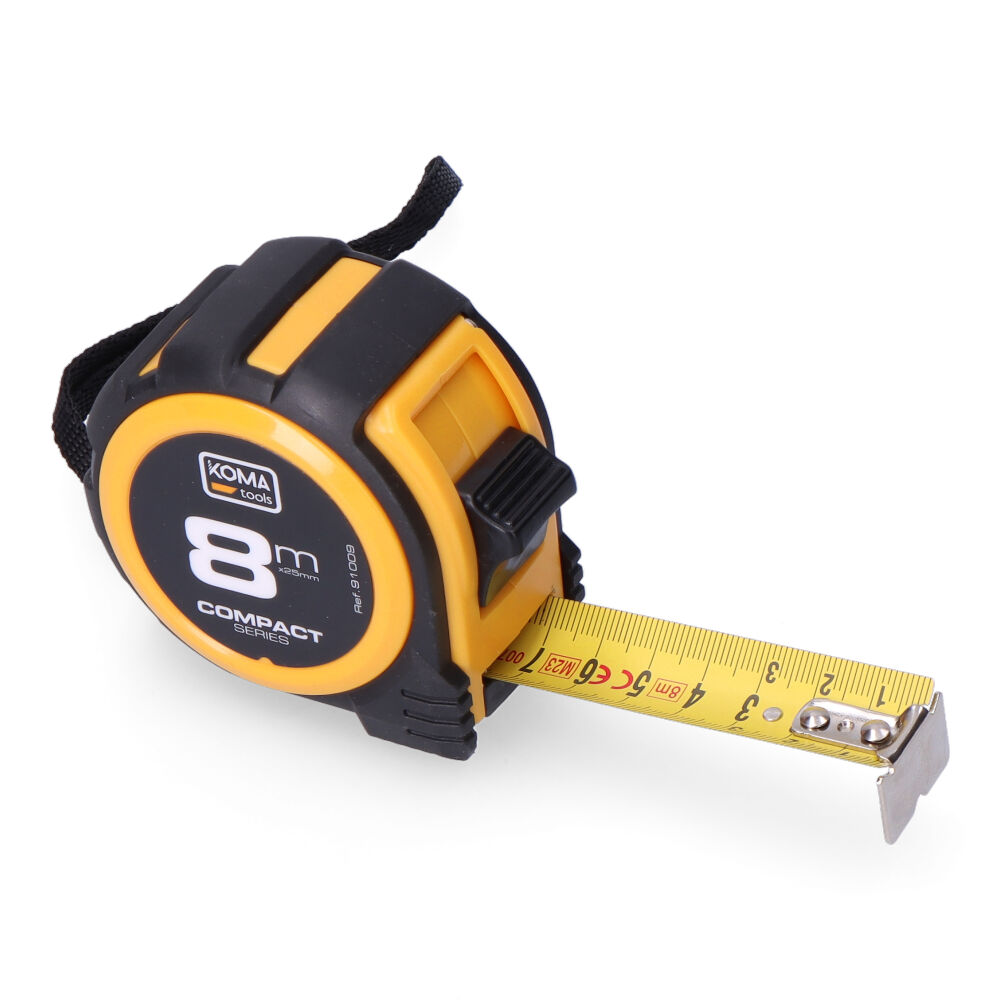 FLEXÓMETRO 8m x 25mm ABS COMPACT KOMA TOOLS