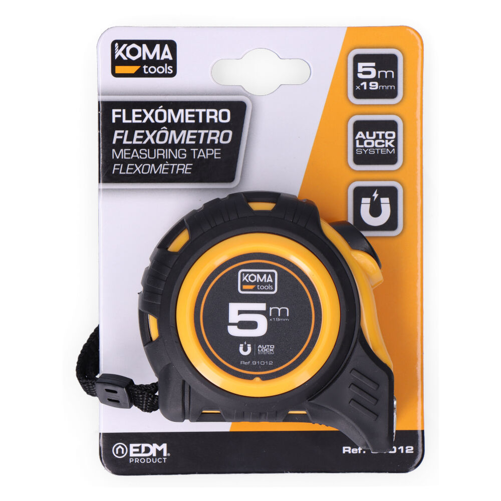 FLEXÓMETRO 5m x 19mm ABS MAGNET KOMA TOOLS - Imagen 4