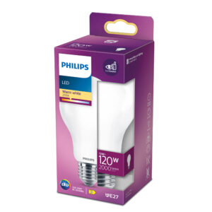 BOMBILLA STANDARD LED E27 13W 2000lm 2700K LUZ CALIDA Ø7x12,1cm. PHILIPS