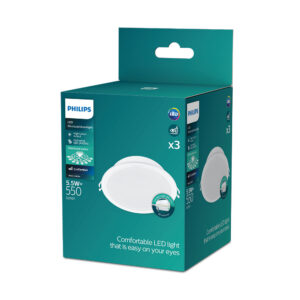 PACK 3UDS MESON DOWNLIGHT COLOR BLANCO, 5,5W, 550Im. PHILIPS