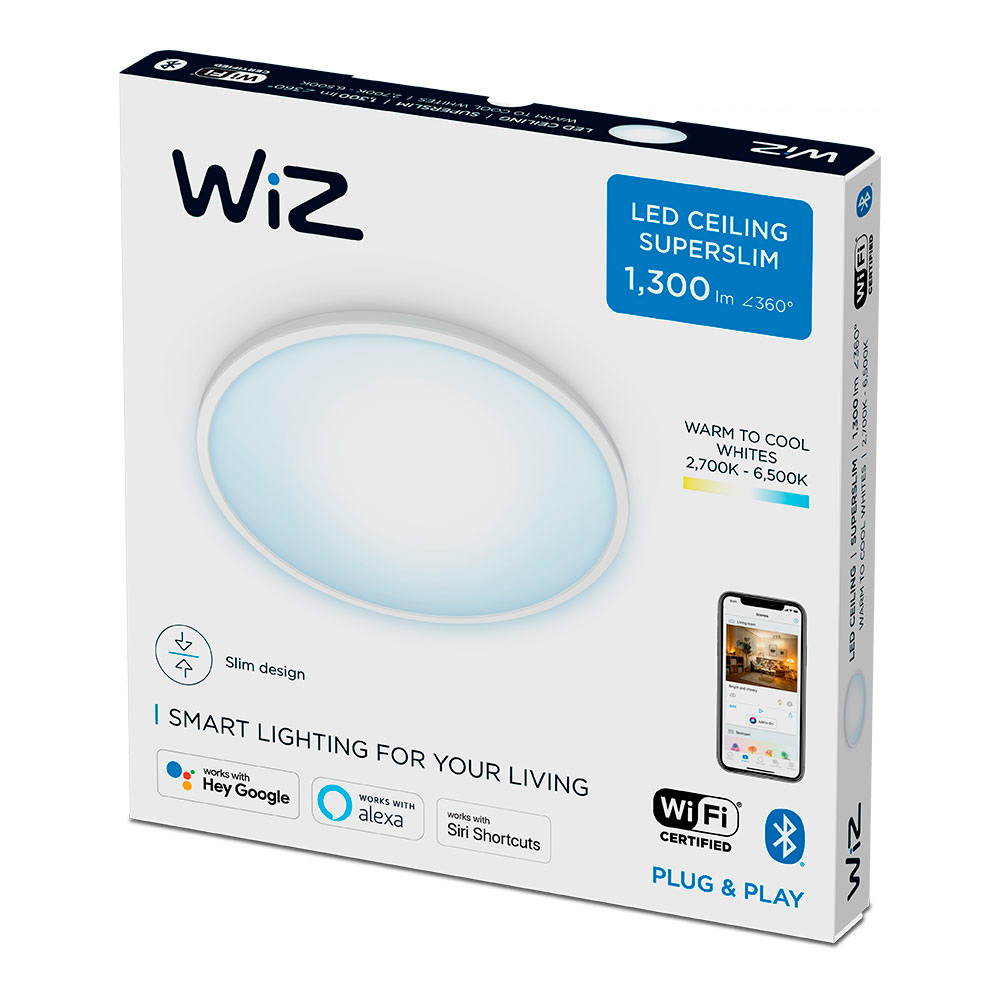 PLAFON LED WIZ 14W 1300lm Ø242mm MARCO BLANCO PHILIPS - Imagen 2