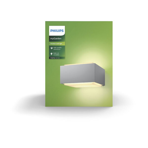 APLIQUE E27 GRIS MOD. HEDGEHOG PHILIPS - Imagen 2