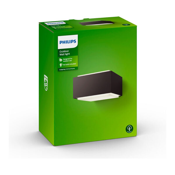 APLIQUE E27 NEGRO MOD. HEDGEHOG PHILIPS - Imagen 4