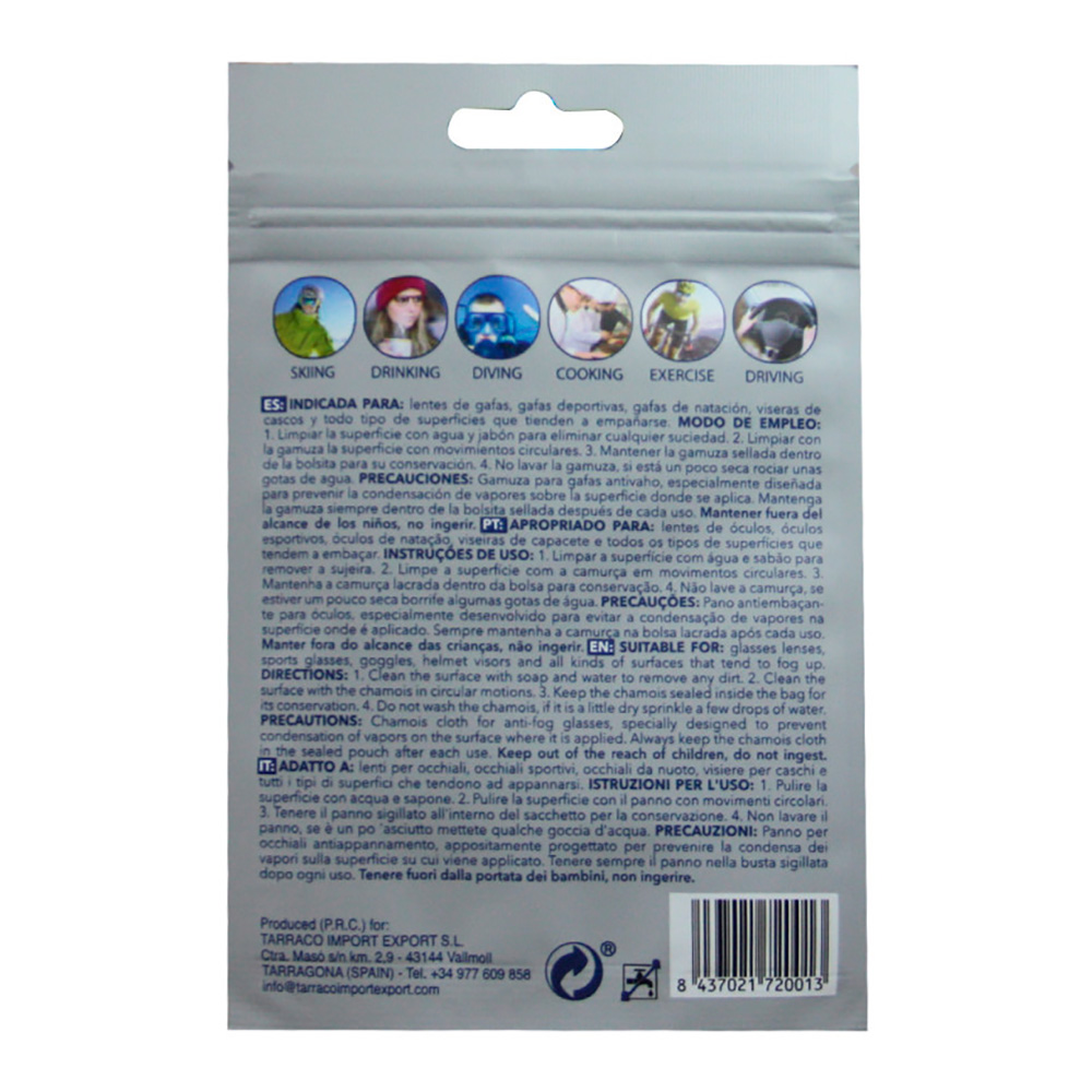 GAMUZA ANTIVAHO REUTILITZABLE 200 USOS PARA GAFAS LOV'YC