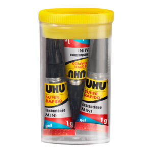 UHU SUPER RÁPIDO MINIS GEL (EN CAJA) 3x1g REF. 36527