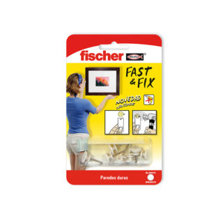 COLGADOR BASICO FAST&FIX (BLISTER 12 unid.) 534843 FISCHER
