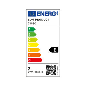 BOMBILLA ESFERICA LED E14 7W 806lm 4000K LUZ DIA Ø4,8x9,5cm EDM