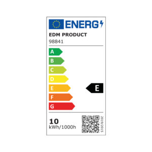 BOMBILLA TUBULAR LED E27 10W 1100lm 6400K LUZ FRIA Ø4x10,7cm EDM