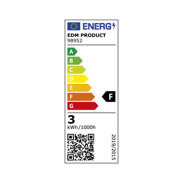 BOMBILLA G9 LED 3W 260lm 3200K LUZ CÁLIDA REGULABLE Ø1,7x4,9cm EDM