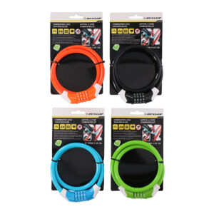 CANDADO CON COMBINACION 65cm DUNLOP COLORES / MODELOS SURTIDOS