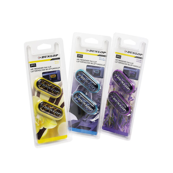 AMBIENTADOR PARA REJILLA DE CLIMATIZADOR DE COCHE DUNLOP COLORES / MODELOS SURTIDOS - Imagen 2
