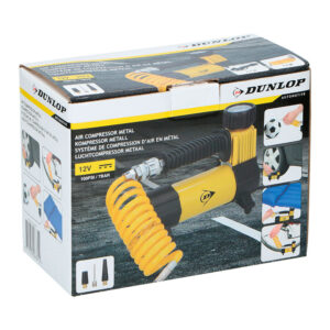 COMPRESOR METÁLICO PARA COCHE 12V DUNLOP