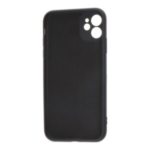 CARCASA NEGRA DE PLÁSTICO SOFT TOUCH PARA IPHONE 11
