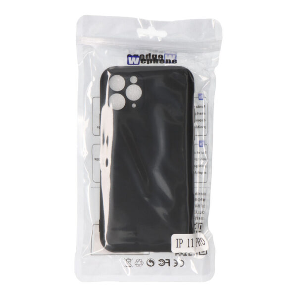 CARCASA NEGRA DE PLÁSTICO SOFT TOUCH PARA IPHONE 11 PRO - Imagen 2
