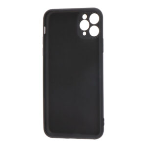 CARCASA NEGRA DE PLÁSTICO SOFT TOUCH PARA IPHONE 11 PRO MAX