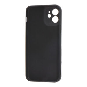 CARCASA NEGRA DE PLÁSTICO SOFT TOUCH PARA IPHONE 12