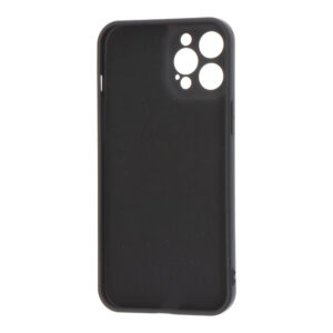 CARCASA NEGRA DE PLÁSTICO SOFT TOUCH PARA IPHONE 12 PRO MAX