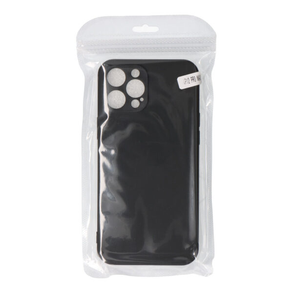 CARCASA NEGRA DE PLÁSTICO SOFT TOUCH PARA IPHONE 12 PRO MAX - Imagen 2