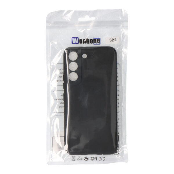 CARCASA NEGRA DE PLÁSTICO SOFT TOUCH PARA SAMSUNG S22 - Imagen 2
