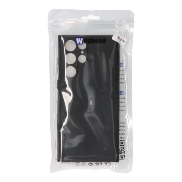 CARCASA NEGRA DE PLÁSTICO SOFT TOUCH PARA SAMSUNG S22 ULTRA - Imagen 2