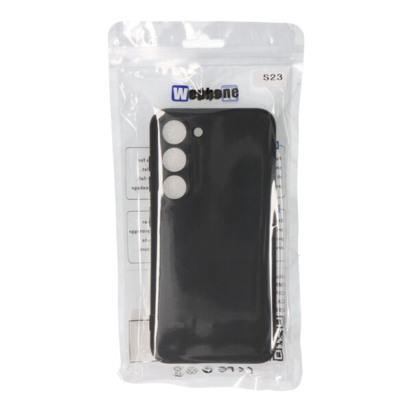 CARCASA NEGRA DE PLÁSTICO SOFT TOUCH PARA SAMSUNG S23 - Imagen 2