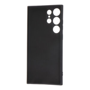 CARCASA NEGRA DE PLÁSTICO SOFT TOUCH PARA SAMSUNG S23 ULTRA