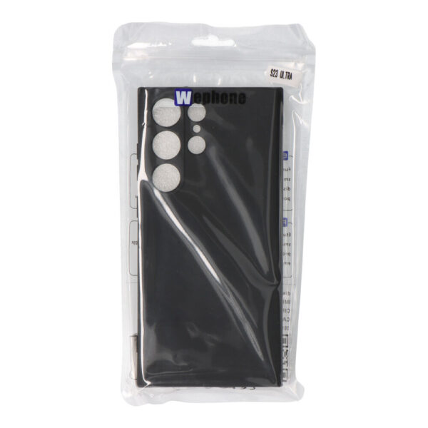 CARCASA NEGRA DE PLÁSTICO SOFT TOUCH PARA SAMSUNG S23 ULTRA - Imagen 2