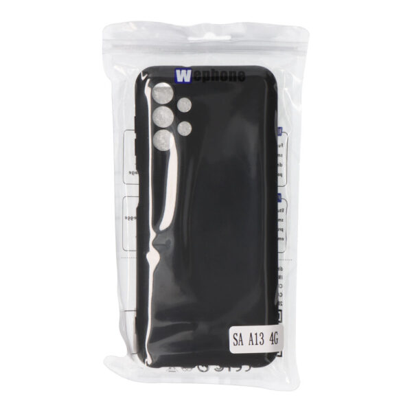 CARCASA NEGRA DE PLÁSTICO SOFT TOUCH PARA SAMSUNG A13 4G - Imagen 2