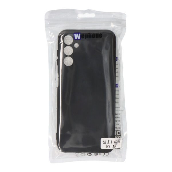 CARCASA NEGRA DE PLÁSTICO SOFT TOUCH PARA SAMSUNG A14 4G/5G - Imagen 2