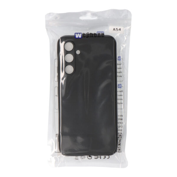 CARCASA NEGRA DE PLÁSTICO SOFT TOUCH PARA SAMSUNG A54 5G - Imagen 2