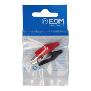PINZA TIPO COCODRILO 2 UNIDADES 1 ROJA + 1 NEGRA EDM